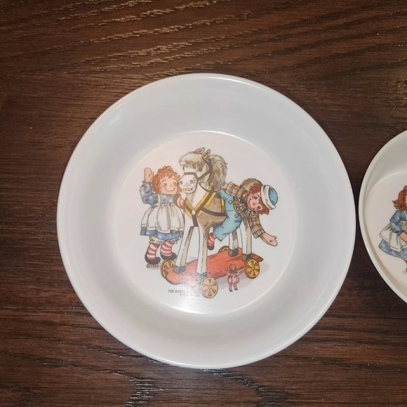 Vintage 1969 Raggedy Ann And Andy The Bobbs-Merrill Co Bowl Oneida Deluxe (2) - Picture 2 of 5